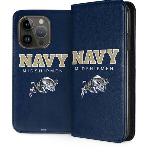 United States Naval Academy Midshipmen iPhone 15 Pro Folio Case
